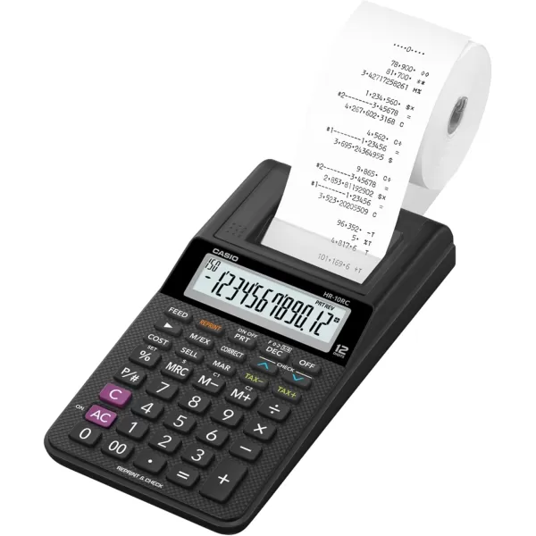 Casio HR10RC MiniDesktop Printing Calculator New Version of The HR8TMPrinting Calculator Casio HR170RC Plus