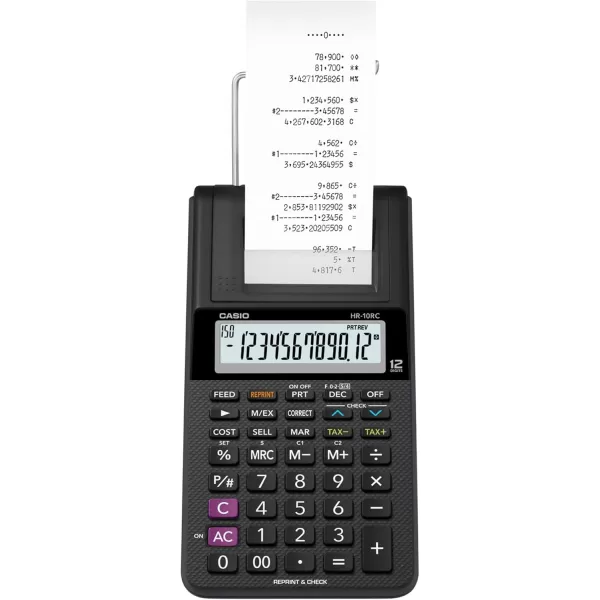 Casio HR10RC MiniDesktop Printing Calculator New Version of The HR8TMPrinting Calculator Casio HR170RC Plus