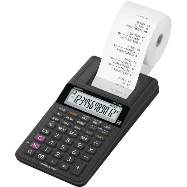 Casio HR10RC MiniDesktop Printing Calculator New Version of The HR8TMPrinting Calculator Casio HR170RC Plus