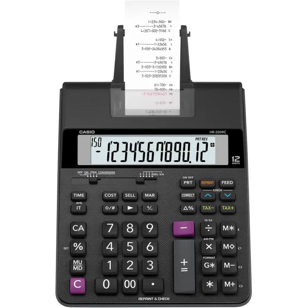 Casio HR200RC MiniDesktop Printing Calculator New version of The HR150TM