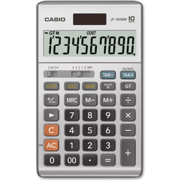 Casio Inc JF100BM Standard Function CalculatorMulticolor 4 14 x 6 781 Count Pack of 1