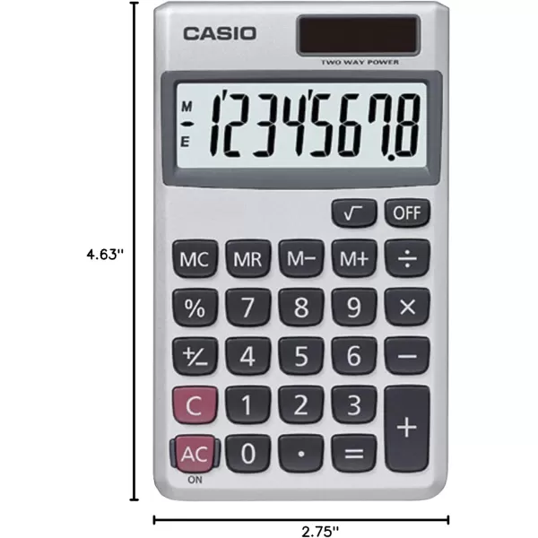 Casio Inc SL300SV Solar Powered Standard Function Calculator1 Count Pack of 1