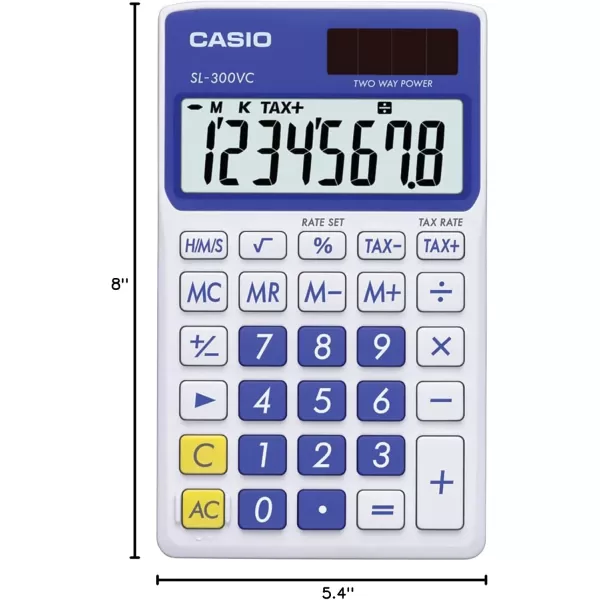 Casio SL300VC Standard Function Calculator Orange 275 x 463Blue