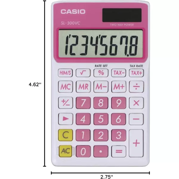 Casio SL300VC Standard Function Calculator Orange 275 x 463Pink