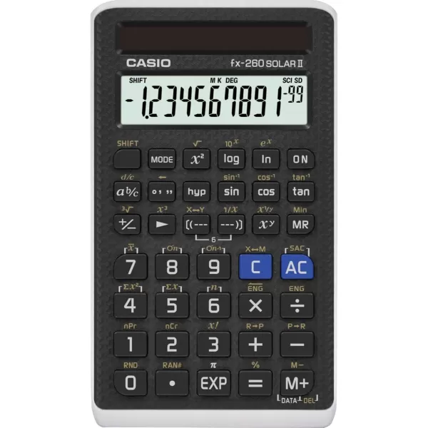 Casio fx260SOLARII 1Line Scientific Calculator BlackBlack