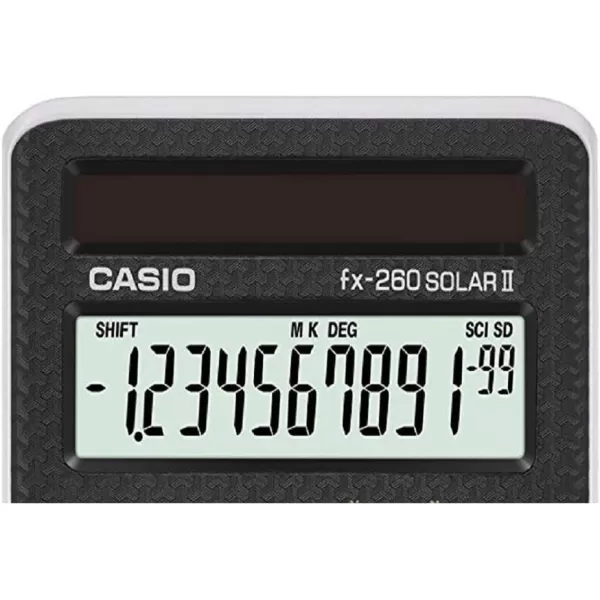 Casio fx260SOLARII 1Line Scientific Calculator BlackBlack