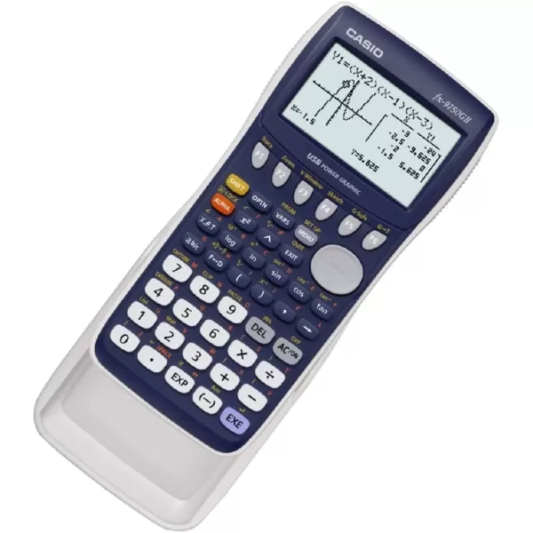 Casio fx9750GII Graphing Calculator Pink FX9750GIIPKWhiteBlue