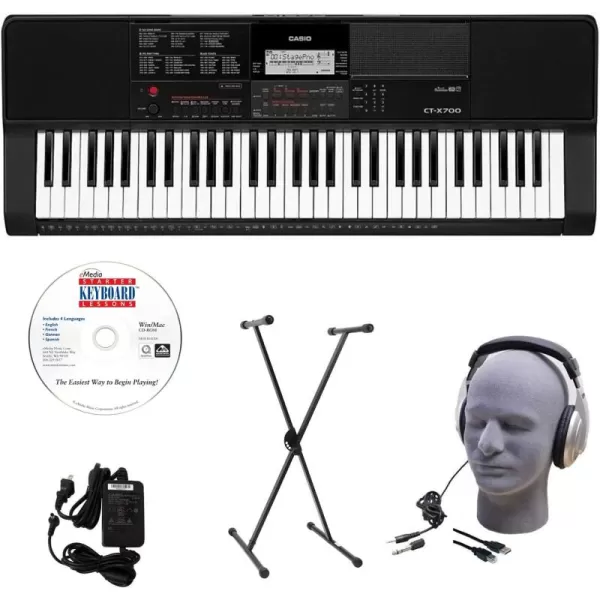 Casio CTX700 61Key Portable KeyboardEducational Pack