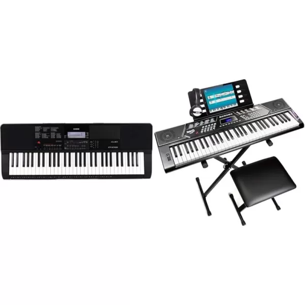 Casio CTX700 61Key Portable KeyboardStandalone Keyboard  Piano Stand