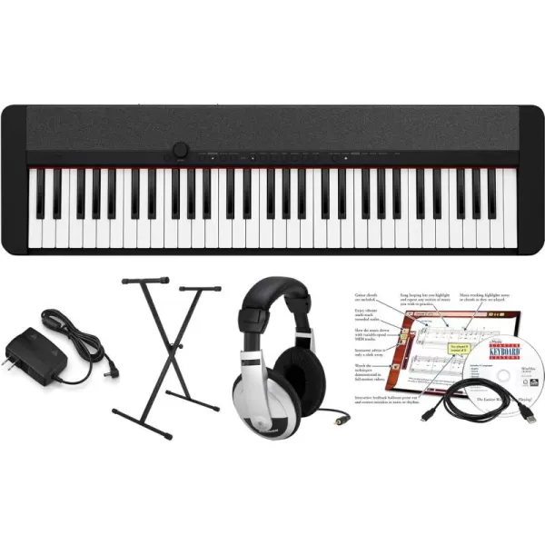 Casio Casiotone CTS1BK 61Key Portable Keyboard BlackBlack