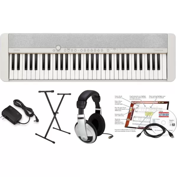 Casio Casiotone CTS1BK 61Key Portable Keyboard BlackSilver