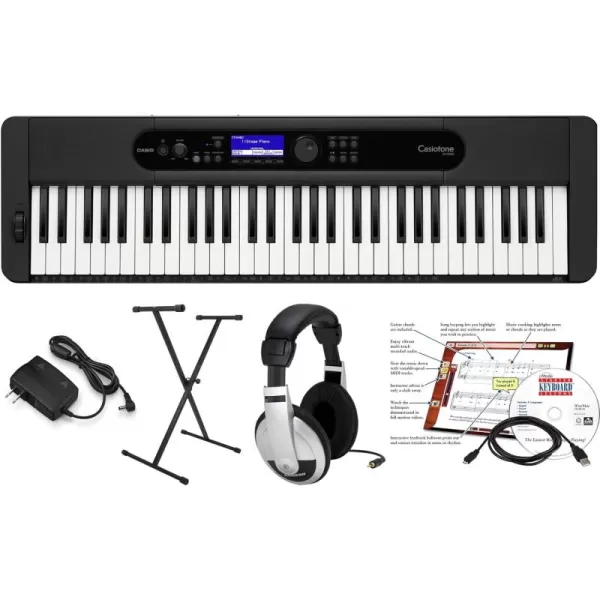 Casio Casiotone CTS400 61Key Portable KeyboardEducational Pack