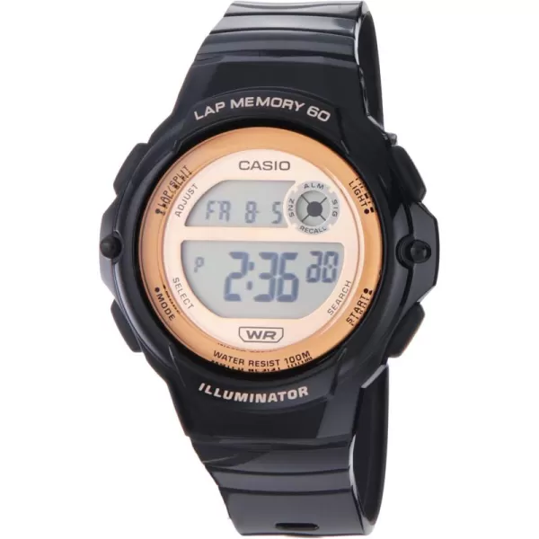 Casio Illuminator LED Illuminator 5Year Battery Lap Memory 60 Womens Digital Sports Watch Model LWS1200H1AV