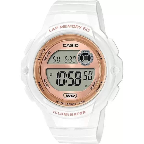 Casio Illuminator Lap Memory 60 5Year Battery Womens Digital Sports Watch Model LWS1200H7A2V