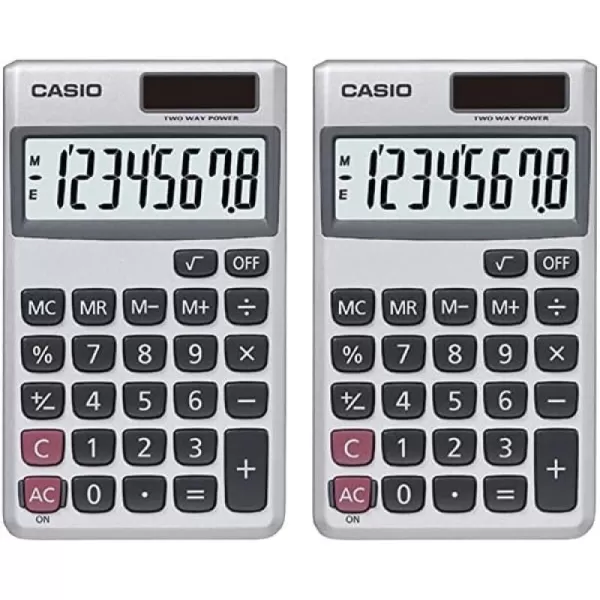 Casio Inc SL300SV Solar Powered Standard Function Calculator1 Count Pack of 2