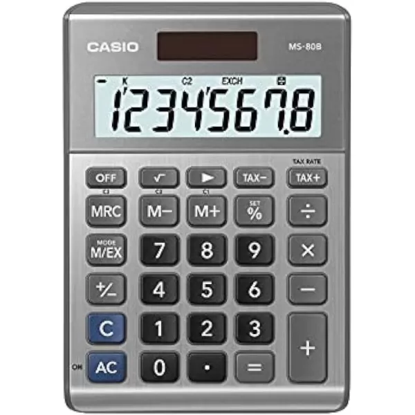 Casio MS80B Standard Function Desktop CalculatorSilver