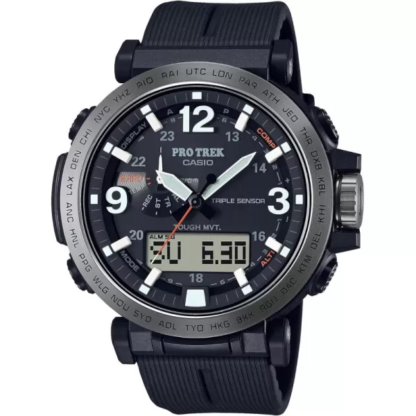 Casio Mens Pro Trek PRW6611Y1CR Tough Solar Watch Black