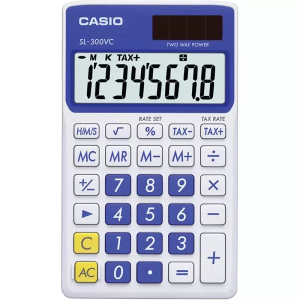 Casio SL300VC Standard Function Calculator Orange 275 x 463Blue