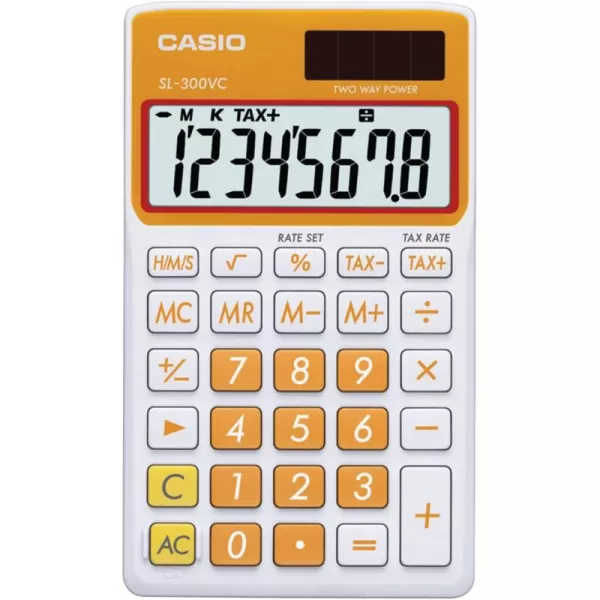 Casio SL300VC Standard Function Calculator Orange 275 x 463Orange