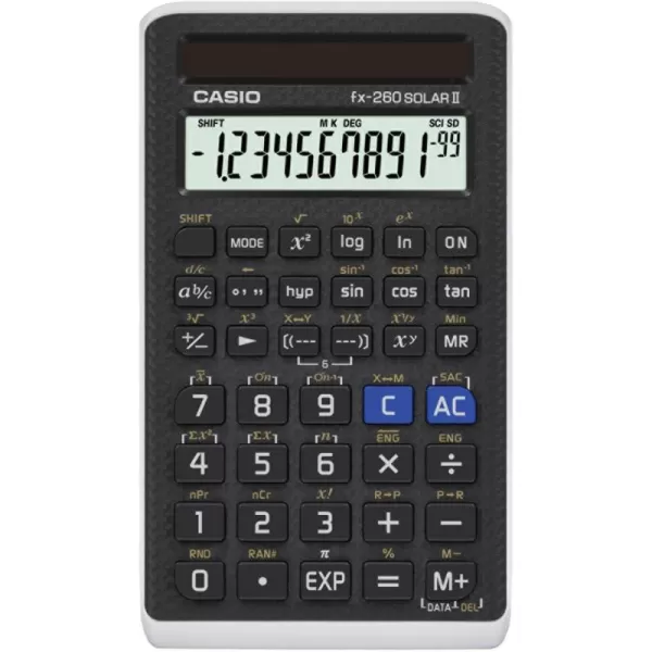 Casio fx260SOLARII 1Line Scientific Calculator BlackBlack