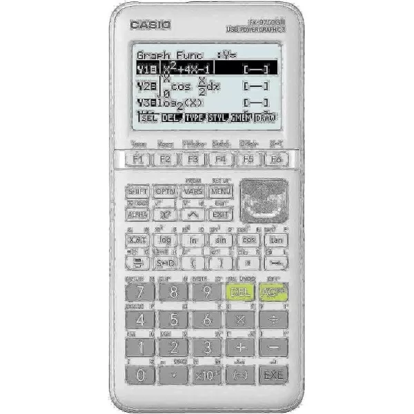 Casio fx9750GIII Standard Graphing Calculator Python and Natural Text Book Display BlackWhite