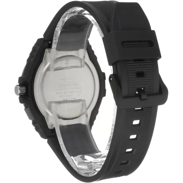 Casio Illuminator Metal Bezel Heavy Duty Resin Band Black Dial Model MWA100H7AV