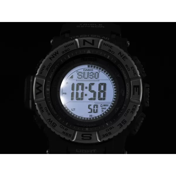 Casio Mens Pro Trek PRW35001CR Solar Powered Atomic Resin Digital Watch