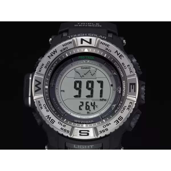 Casio Mens Pro Trek PRW35001CR Solar Powered Atomic Resin Digital Watch