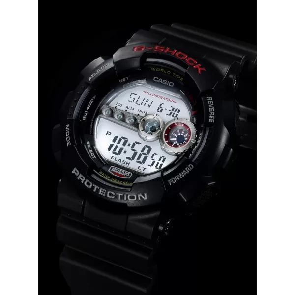 Casio Mens XL Series GShock Quartz 200M WR Shock Resistant ResinBlack