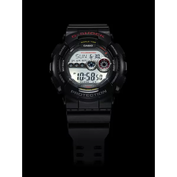 Casio Mens XL Series GShock Quartz 200M WR Shock Resistant ResinBlack