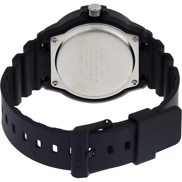 Casio Unisex MRW200H2BV NeoDisplay Black Resin Watch