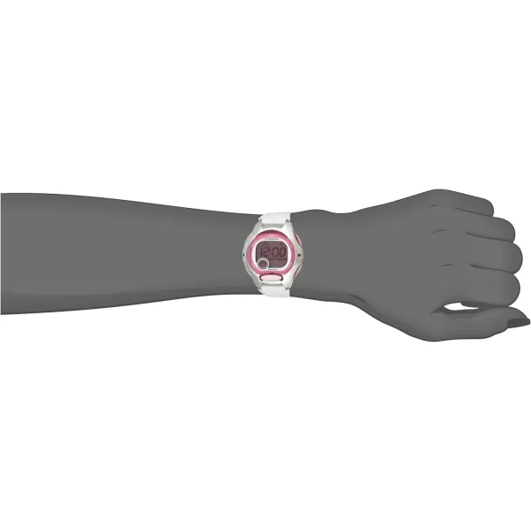 Casio Womens LW2007AV White Resin Strap and Pink Dial Digital Watch