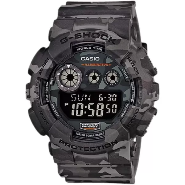 Casio G Shock Mens GD120CM8CR GShock Digital Display Quartz Grey Watch