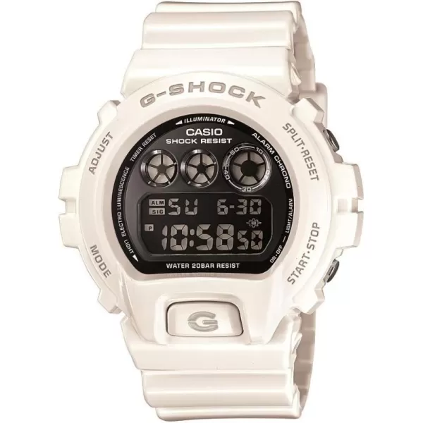 Casio G Shock MirrorMetallic White Mens Digital Watch  Casio DW6900NB7