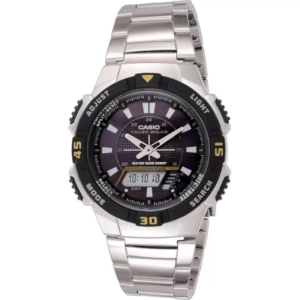 Casio Mens AQS800WD1EV Slim Solar MultiFunction AnalogDigital Watch