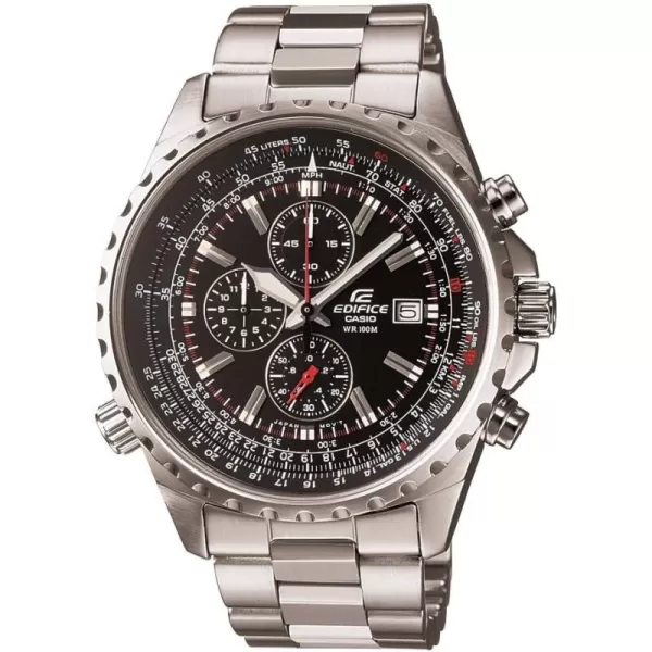 Casio Mens EF527D1AV quotEdificequot Stainless Steel MultiFunction Watch