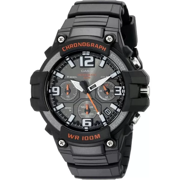 Casio Mens MCW100H Heavy Duty Design Watch BlackOrange