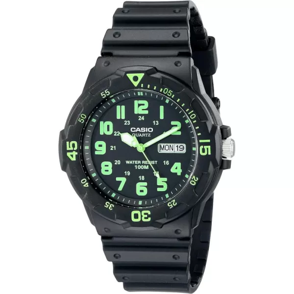 Casio Mens MRW200H3BV Dive Style NeoDisplay Sport Watch Black