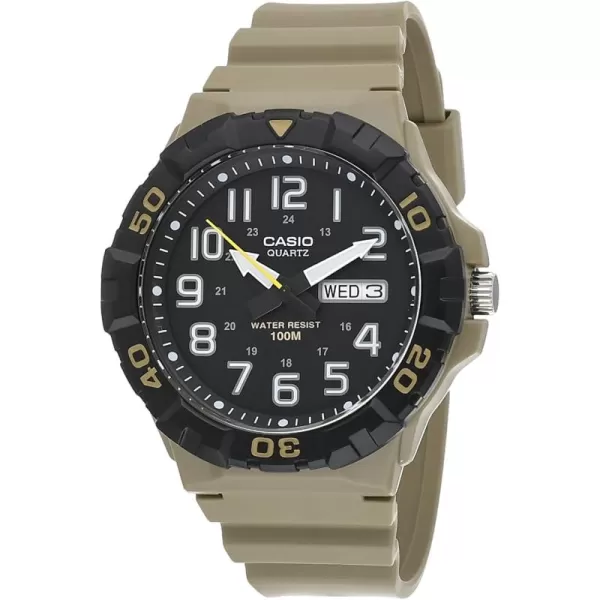 Casio Mens Military 3HD MRW210H5AVCF Quartz Watch Tan