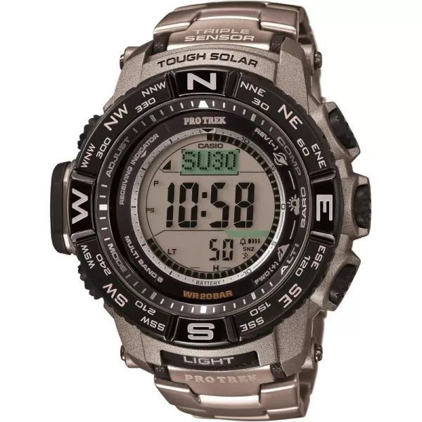 Casio Mens Pro Trek PRW3500T7CR Tough Solar Triple Sensor Digital Sport Watch