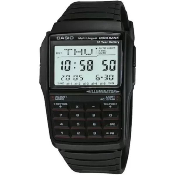 Casio Mens Vintage DBC321A Data Bank White Digital Watch