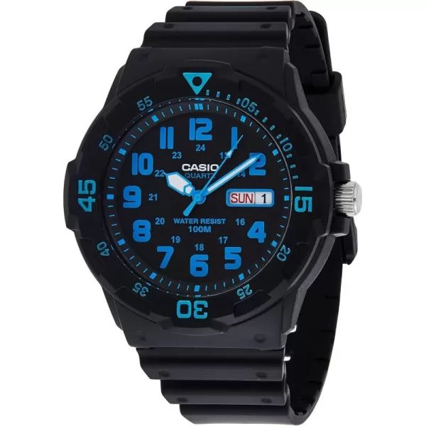 Casio Unisex MRW200H2BV NeoDisplay Black Resin Watch