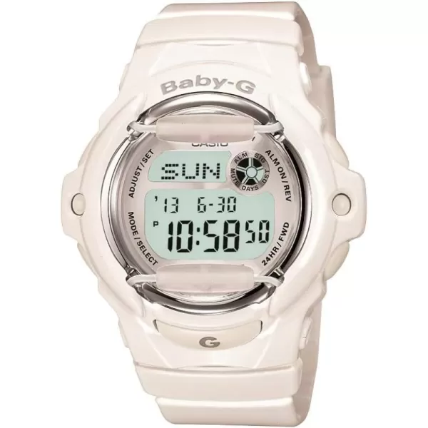 Casio Womens Baby G Quartz Watch with Resin Strap White 234 Model BG169R7AM