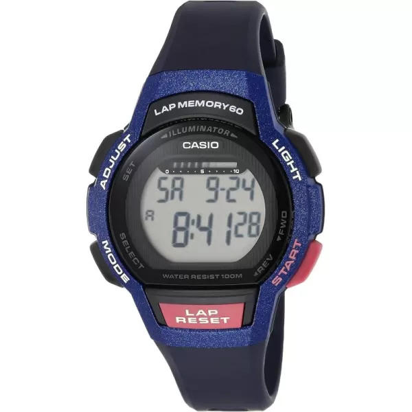 Casio Womens LWS 1000H 2AVCF Runner Series Digital Display Quartz PurplePink Watch