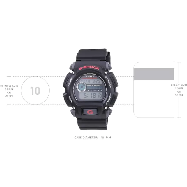 Casio Mens GShock DW90521V Shock Resistant Black Resin Sport Watch