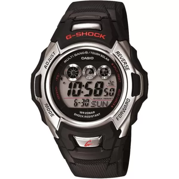 GShock Mens Tough Solar Black Resin Sport WatchChronograph Digital