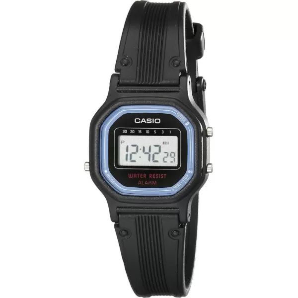 Casio Womens Vintage LA11WB1 Sport Black Resin Band Watch