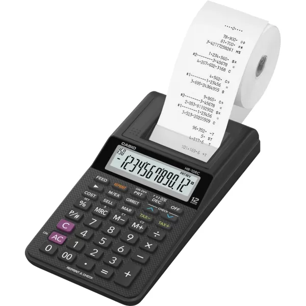 Casio HR10RC MiniDesktop Printing Calculator New Version of The HR8TMPrinting Calculator