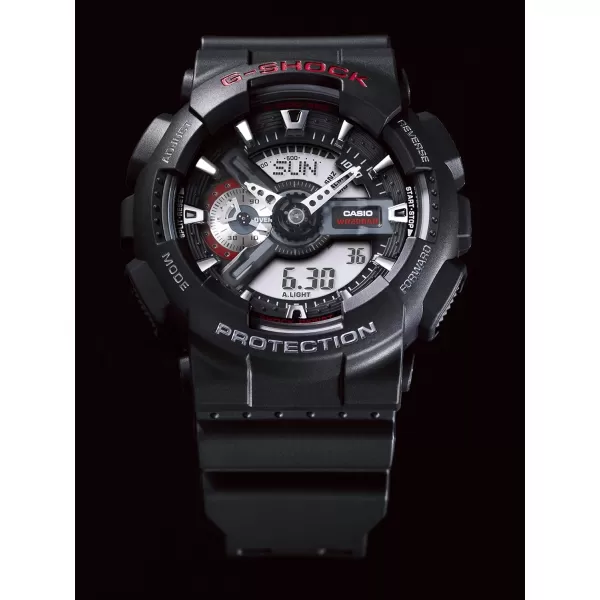 Casio Mens GA110 XL Series GShock Quartz 200M WR Shock Resistant WatchBlack