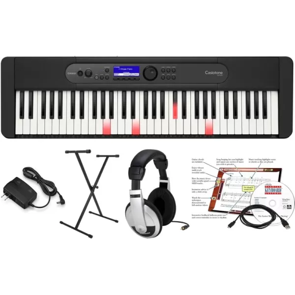 Casio Casiotone LKS450 61Key Portable Keyboard with Key Lighting SystemEducational Pack